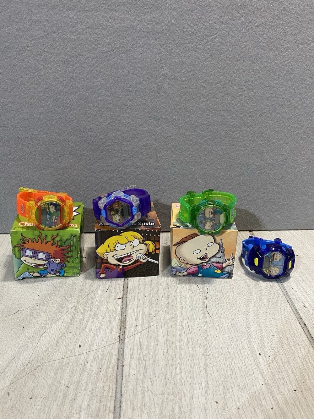 Burger King Rugrats in Paris The Movie Set of 4 Watches Need Batteries